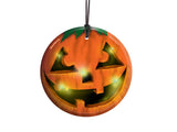 Halloween (Jack o' Lantern) Hanging Glass Ornament