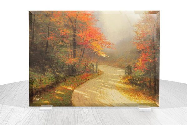 Thomas Kinkade (Autumn Lane) StarFire Prints™ Beveled Glass