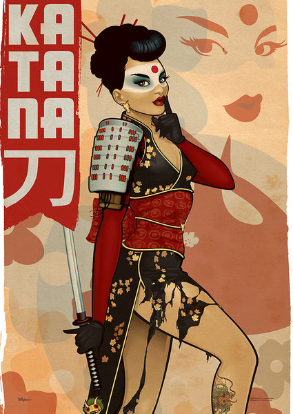 DC Comics Justice League™ (Bombshell Katana) MightyPrint ™ Wall Art