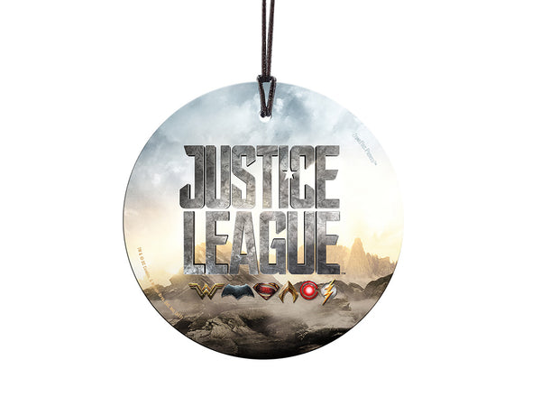 Justice League™ (Logo) Starfire Prints™ Hanging Glass Decoration