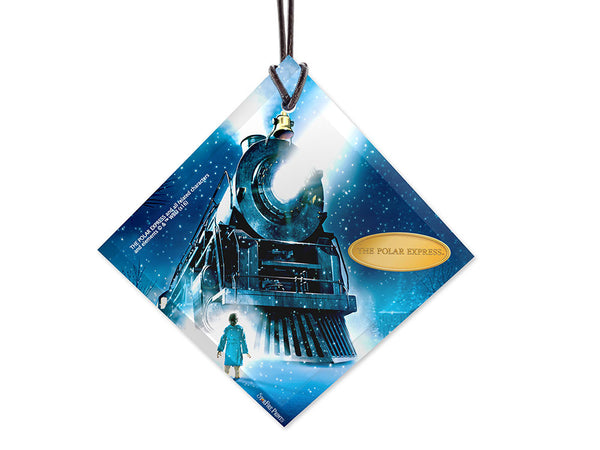 The Polar Express™ (Train) StarFire Prints™ Hanging Glass