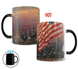 Thomas Kinkade (Light of Freedom - New York USA) Morphing Mugs™ Heat-Sensitive Mug