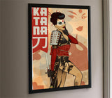 DC Comics Justice League™ (Bombshell Katana) MightyPrint ™ Wall Art