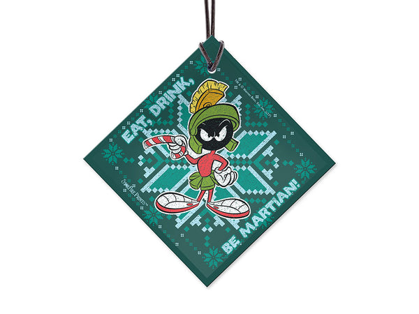 Looney Tunes (Marvin The Martian Pattern) Starfire Prints™ Hanging Glass Decoration