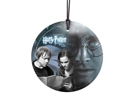Harry Potter and the Deathly Hallows™ Part 2 (Three Kids and Map) StarFire Prints™ Hanging Glass