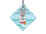Looney Tunes (Bugs Bunny Pattern) Starfire Prints™ Hanging Glass Decoration