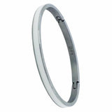 B.Tiff The Hamptons Enamel Inset Bangle Bracelet Black White Silver Gold Small, Med, Large