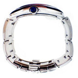 Preowned Gino Franco Mens 937CH Cushion Shaped Stainless Steel Bracelet Watch