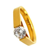 BTiff Brighter than Diamond .75Ct Round Tension Set Solitaire Engagement Ring Sizes 4-10