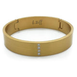 BTiff Signity Star Brighter than Diamond Gold Steel Pave 3 Bangle Bracelets Triple Stack