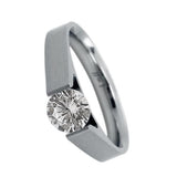 BTiff Brighter than Diamond .75Ct Round Tension Set Solitaire Engagement Ring Sizes 4-10