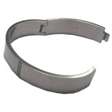 BTiff Brighter than Diamond Stainless Steel Pave 2 Bangle Bracelets Double Stack