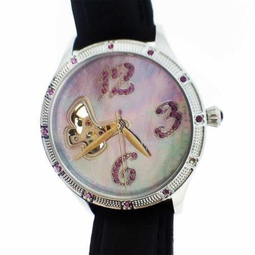 Preowned Ladies Stuhrling Watch ST 90089 Skeleton Back 20 Jewels