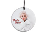 Marilyn Monroe (White Fur) StarFire Prints™ Hanging Glass