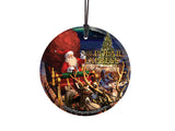 The Polar Express (Santa) StarFire Prints™ Hanging Glass