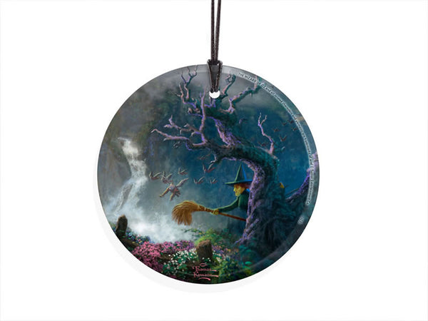Thomas Kinkade (The Wizard of Oz™ - Dorothy Discovers the Emerald City™) StarFire Prints™ Hanging Glass - Witch