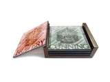 Harry Potter™ (House Crests) StarFire Prints™ Glass Coaster Set