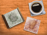 Harry Potter™ (House Crests) StarFire Prints™ Glass Coaster Set