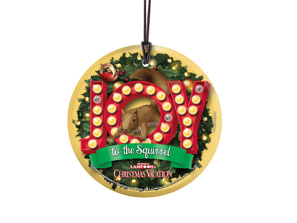 National Lampoon's Christmas Vacation (Joy to the Squirrel) StarFire Prints™ Hanging Glass