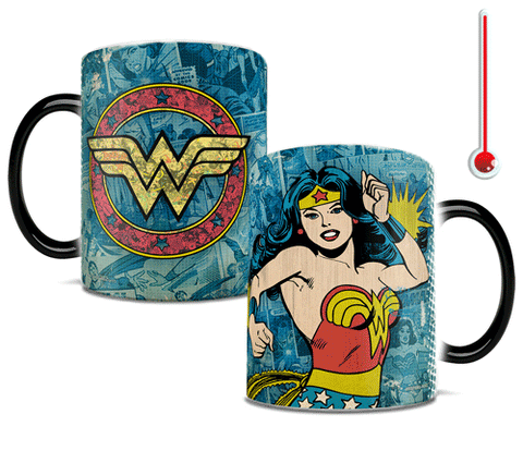 DC Comics Originals (Wonder Woman Retro Logo) Morphing Mugs™ Heat-Sensitive Mug