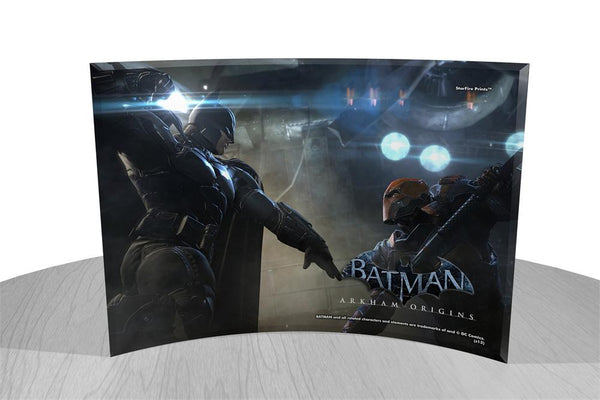 Batman: Arkham Origins™ (Batman vs Deathstroke) StarFire Prints™ Curved Glass
