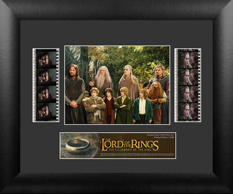 Lord of the Rings Fellowship of Ring Film Cell Numbered Limited Edition COA