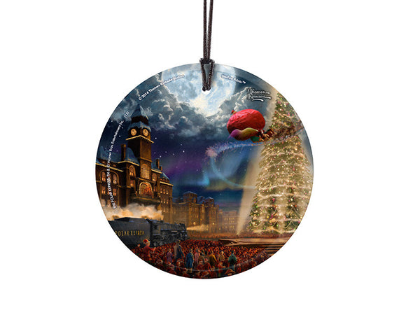 Thomas Kinkade Studios (The Polar Express™) StarFire Prints™ Hanging Glass