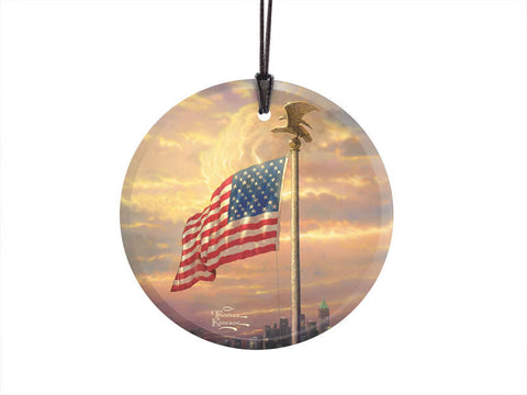 Thomas Kinkade (Light of Freedom) StarFire Prints™ Hanging Glass