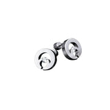 B.Tiff Komenco Earrings Stainless Steel Earrings Tension Set with 0.10ct Diamond Alternative