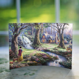 Disney (Snow White Discovers The Cottage )  Curved Acrylic Print