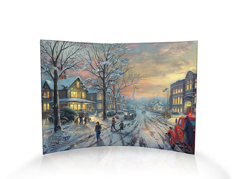 Thomas Kinkade Studios (A Christmas Story) Curved Acrylic Print