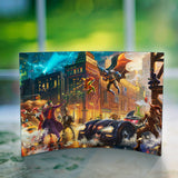 DC Comics (The Dark Knight Saves Gotham City) Curved Acrylic Print – Thomas Kinkade Studios