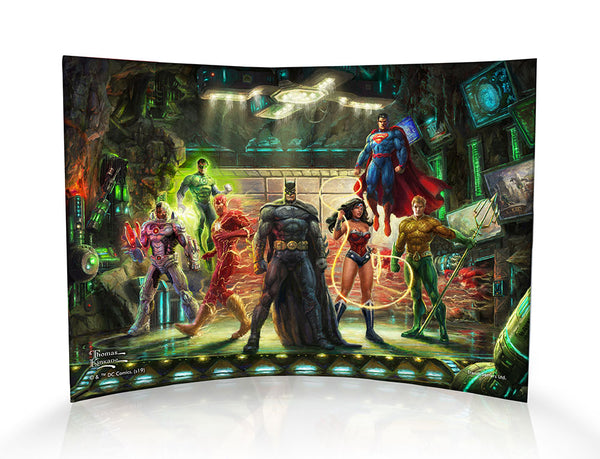 DC Comics (The Justice League) Curved Acrylic Print – Thomas Kinkade Studios