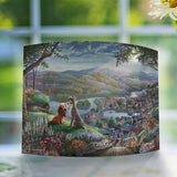 Disney (Lady and the Tramp Falling in Love) Curved Acrylic Print