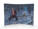 Star Wars (The Duel Rey vs. Ren) Curved Acrylic Print