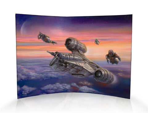 Star Wars (The Mandalorian™ - The Escort) Curved Acrylic Print
