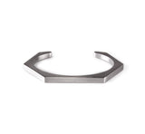 B.Tiff Edge Hexagon Bangle Bracelet Surgical Stainless Steel Sizes Small Medium Large