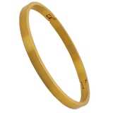 B.Tiff Simplicity Narrow Matte Stainless Steel Bangle Bracelet Gold Black Stainless Steel Rose Gold Blue SM Med Lg