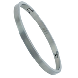 B.Tiff Simplicity Narrow Matte Stainless Steel Bangle Bracelet Gold Black Stainless Steel Rose Gold Blue SM Med Lg