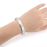 B.Tiff Simplicity Matte Box Cut Adjustable Bangle Cuff Gun Metal, Gold, Steel, Med, Large, Xlg