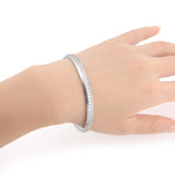 B.Tiff Eternity 30 Adjustable Stainless Steel Bangle Cuff Bracelet Gold, Black, Natural, Small, Med, Large