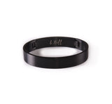 BTiff Simplicity Wide Matte Finished Bangle Bracelet Gold, Black, Steel, Small, Med, Large