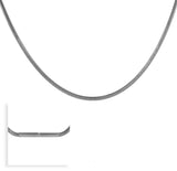 B.Tiff Thick Coil Chain Necklace SIlver, Black, 18 - 20 - 22 - 26 inches