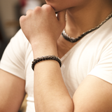 B.Tiff Prince of Wales Chain Bracelet Stainless Steel, Gun Metal