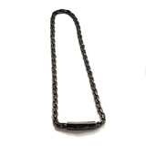 B.Tiff Prince of Wales Chain Necklace Stainless Steel, Gun Metal