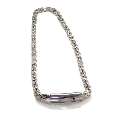 B.Tiff Prince of Wales Chain Necklace Stainless Steel, Gun Metal