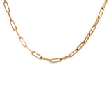 B.Tiff "Jemma" Flat Long Adjustable Link Necklace Silver, Rose Gold, Blue, Gold