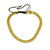 B.Tiff Cuban Link Adjustable Choker Silver, Gold and Black