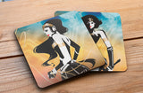 Justice League (Wonder Woman) Hardboard Coaster Set