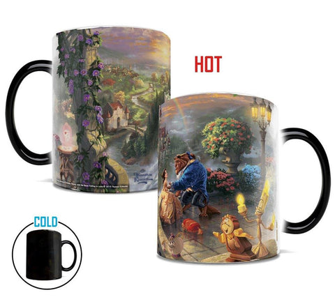 Thomas Kinkade Beauty and the Beast Falling in Love Morphing Mugs™ Heat-Sensitive Mug